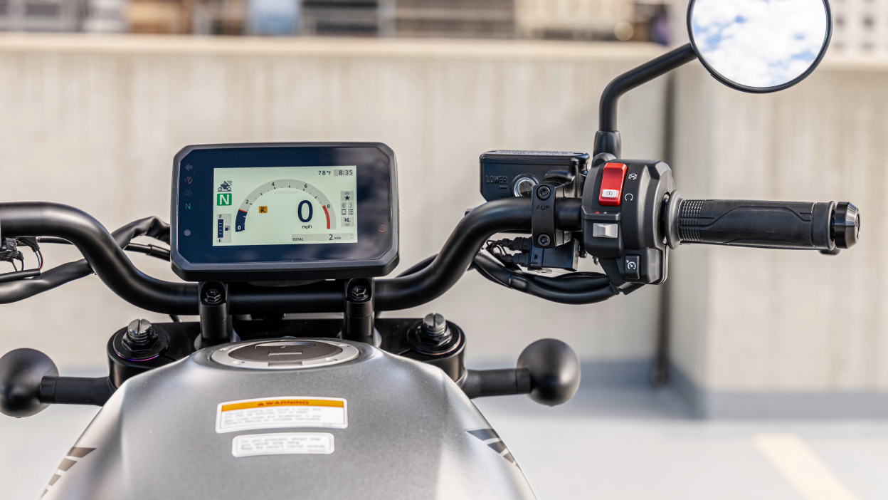 Close up of dashboard.