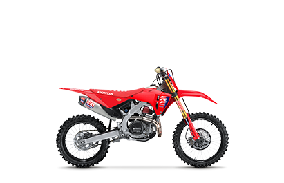 A right facing angle of a Honda CRF450RWE