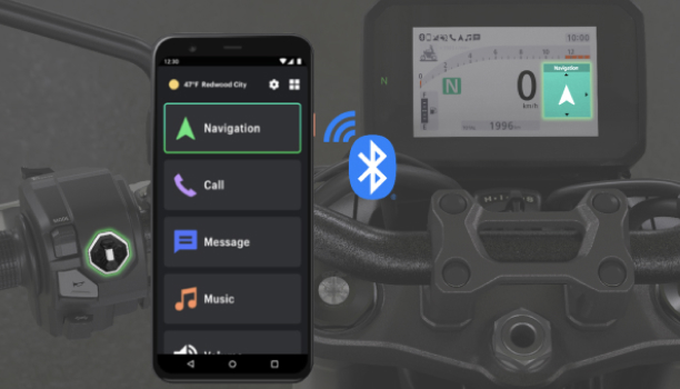 Un cavalier sur une moto Honda